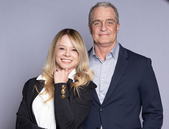 Carlos Gradin e Thayz